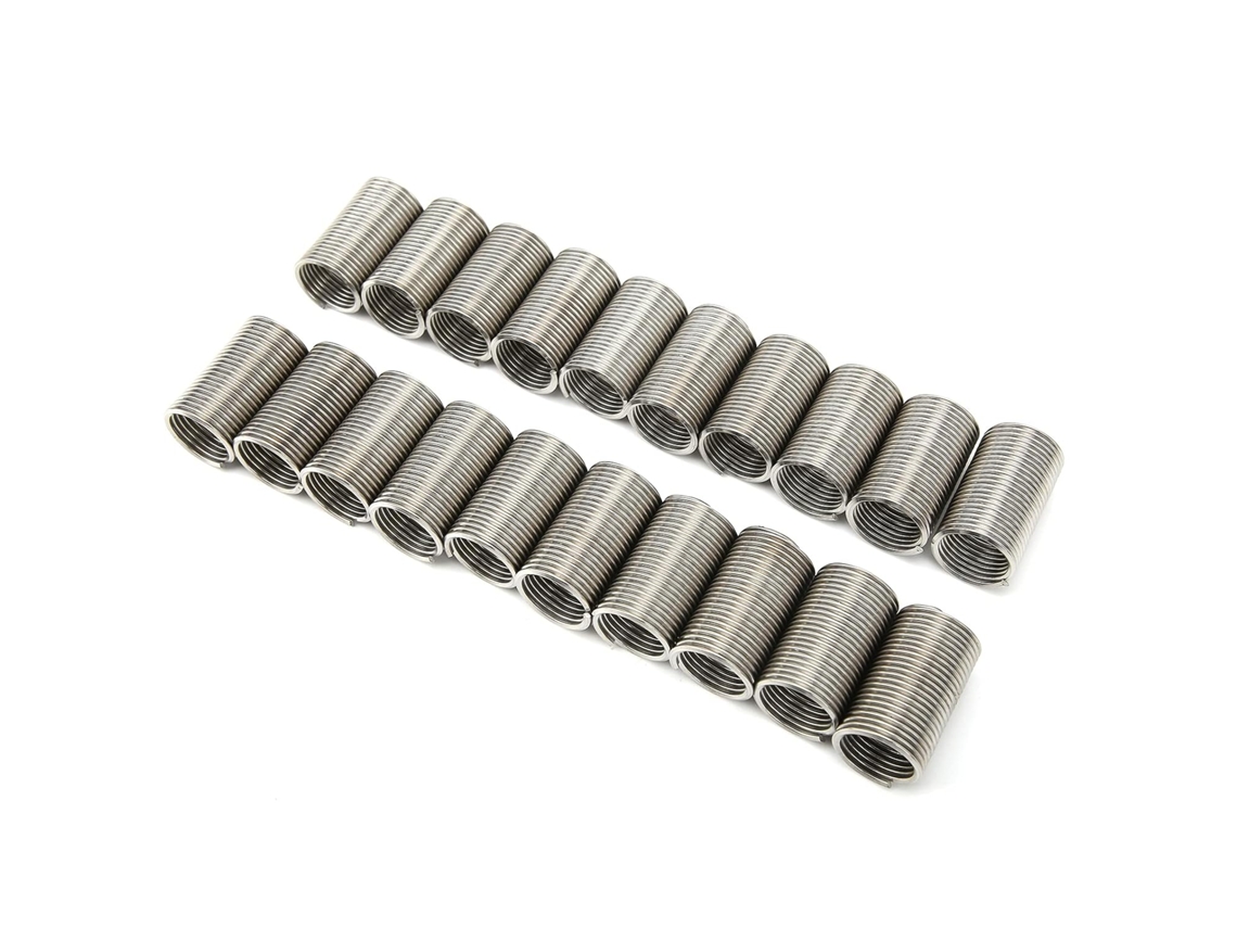 Kit De Buchas Reparo Parafusos Com Insertos Rosca Arame Em Aço Sus304,