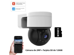 Câmera Ip Graffiti 1080p 2mp , Controlada por Aplicativo com Rastreamento Automático. MDUG (128gb)