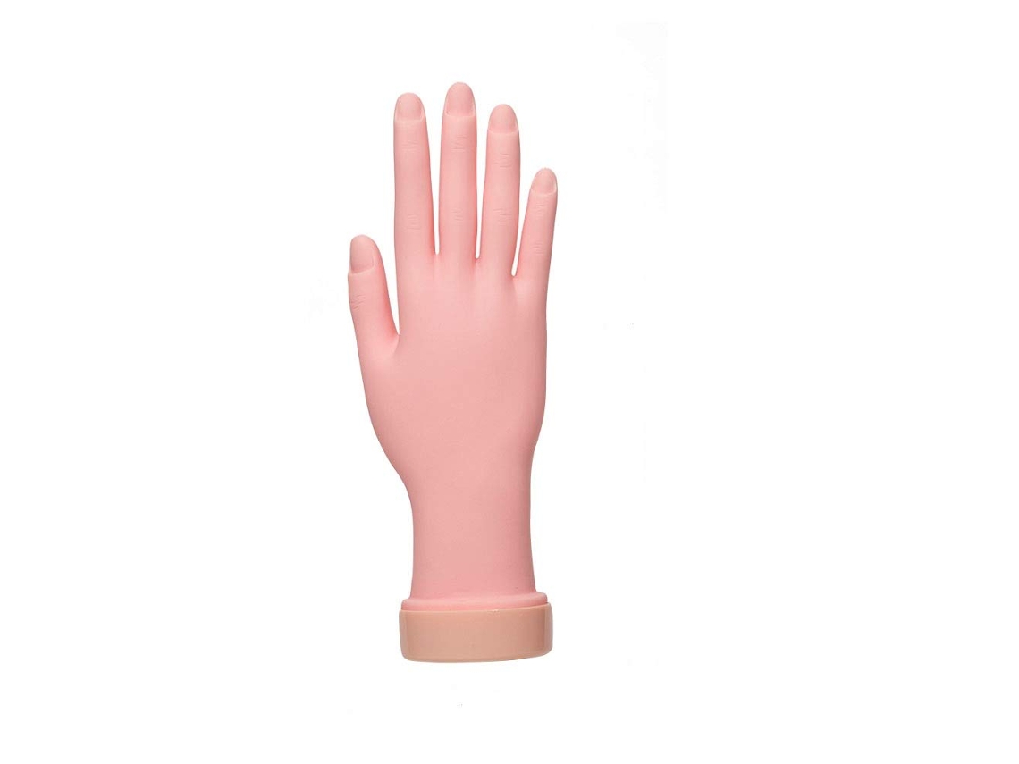 Mão De Silicone Para Prática De Unhas/manicure Brilvibera