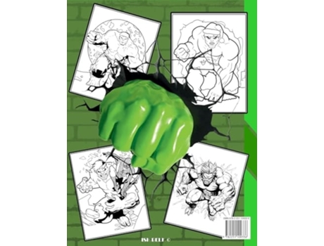 Livro Hulk Coloring Book Amazing Fun Coloring Adventures for Kids, Draw Deluxe Edition de Ish Belk (Inglês)