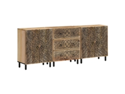 Side Cabinet, Side Cabinets Vidaxl Marrom Madeira