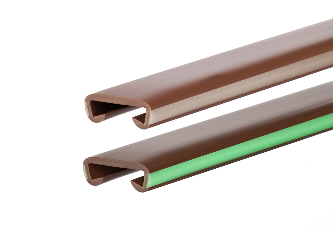 Corrimão Quest Pvc Lux Fluorescente 40x8 Mm, Castanho, 1 M