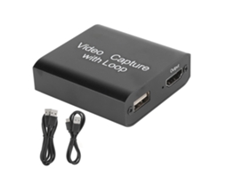 Placa de Captura Hdmi com Loop Out Usb para Switch, 4k Entrada 1080p Saída, Plug And Play