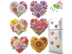 6 Ímãs Para Geladeiras E Quadros Brancos