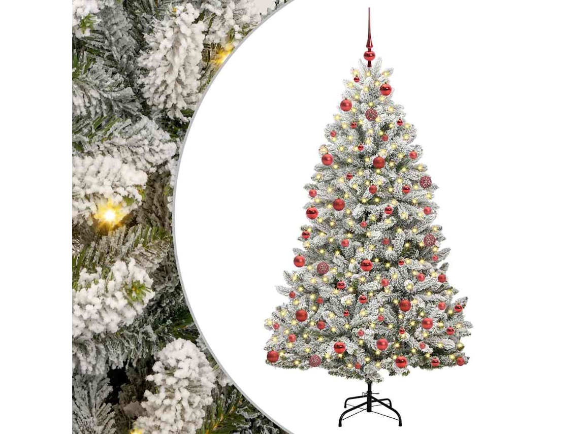Árvore De Natal Artificial Articulada Com Base Vidaxl Verde Pvc (180 Cm)