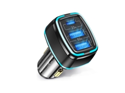 Carregador de Carro Usb Chronus Qp0327-Y11 Preto