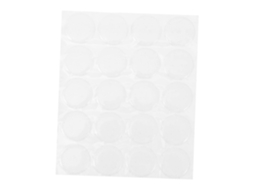 Conjunto De 30 Adesivos Redondos Transparentes Em Gel Epóxi Que