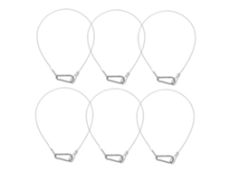 Conjunto De 6 Peças De Cadeados De Segurança Em Aço Inoxidável Com Múltiplos Laços Resistentes Para Bagagem, Iluminação, Palcos Gokoco