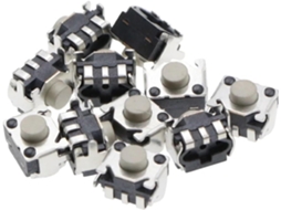 50 Interruptores Táteis De 3x 4mm Com Botão Pressão
