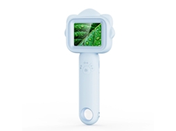 Microscópio Infantil Com Ecrã Ips 2.4", 500x E 8 Leds Ajustáveis - Azul - Eifson