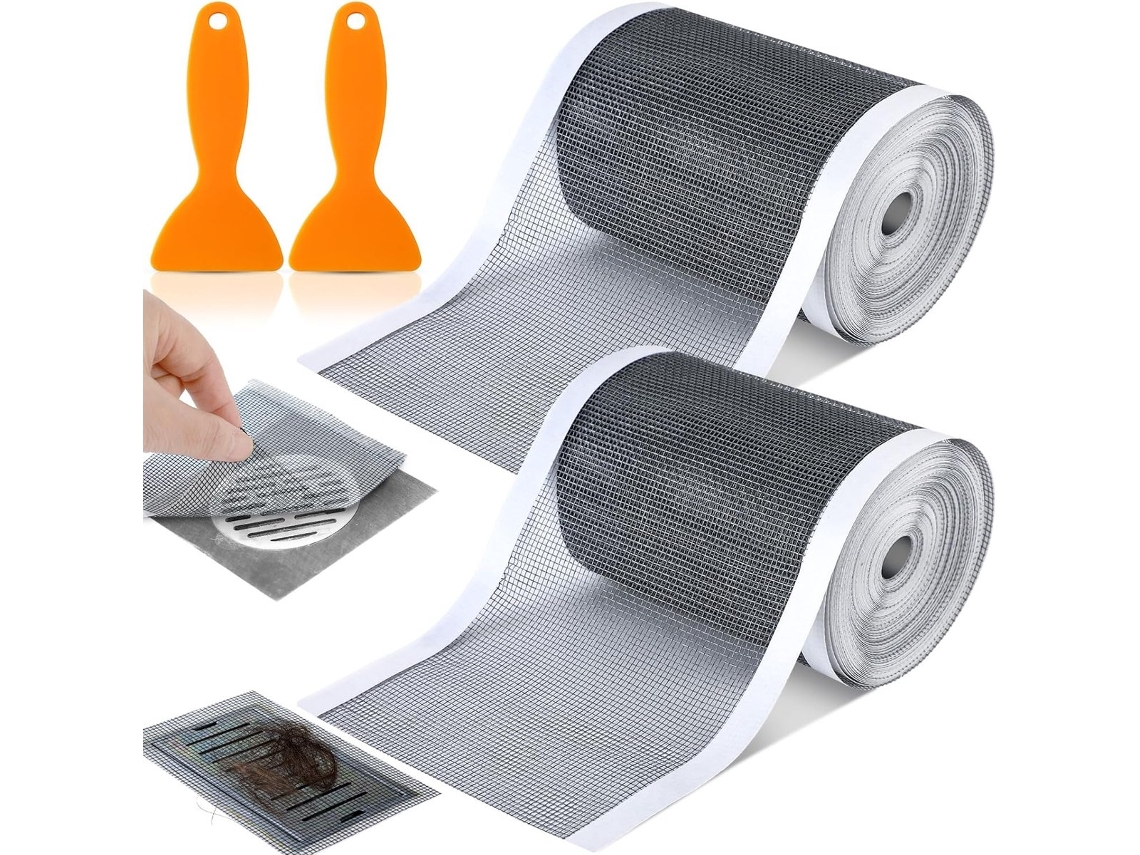 Filtro De Cabelo Para Ralo, Pacote Com 2 Unidades, Filtro De Pia, 10 Cm X 84 Cm, Filtro Descartável Autoadesivo, Para Pisos Lineares De Bricolagem