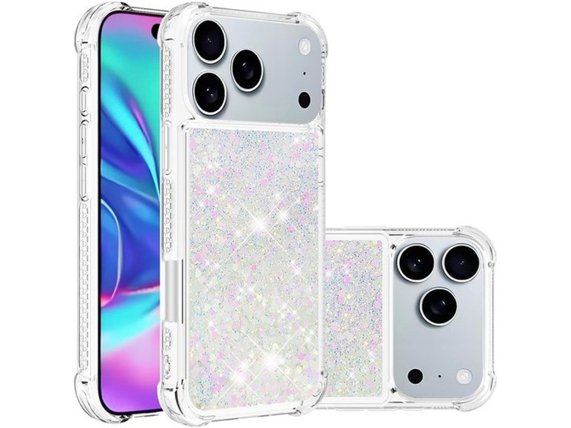 Capa De Proteção Solidchoice - Capa De Proteção Brilhante - Silicone - Resistente A Choques - Transparente - Iphone 17 Pro Max - Projeto De Estilo - C