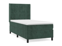 Box Spring Bed, Box Spring Beds Vidaxl Verde Veludo (80 X 200 Cm)