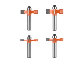 Fresas para Madeira AQUAFORGE, com lâminas esféricas de 4 x 8 mm, compatíveis com portas