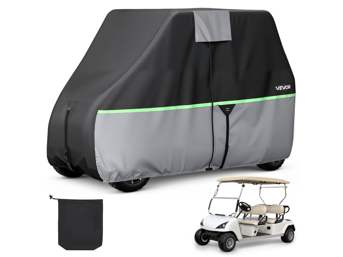 Capa Impermeável 600d Vevor Para Carrinho De Golfe, Para 2+2/4 Passageiros