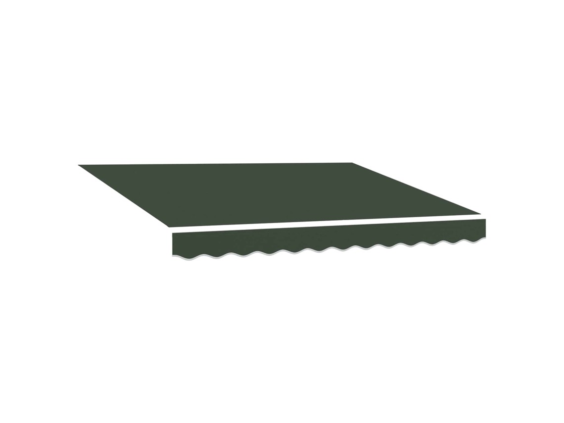 Conjunto 1 Tecido De Toldos Vidaxl Verde Poliéster (329 X 245 Cm)