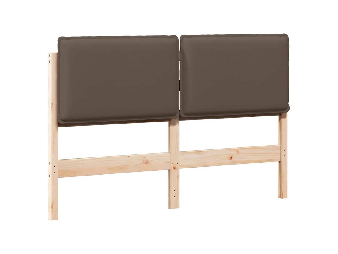 Cabeceira Estofada Cinza Natural e Claro 140 cm MAISON EXCLUSIVE