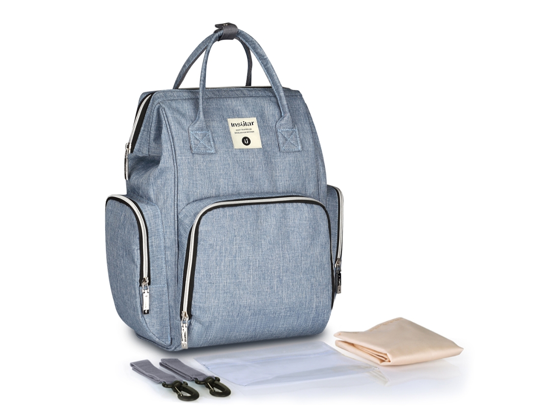 Mochila De Maternidade Para Bebê Com Bolsos Isolados E Grande Capacidade Impermeável