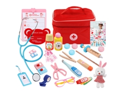 Kit Médico De Brinquedo Criatividade Na Brincadeira De Faz De Conta, Ajuda A Criar Consciência Sobre A Saúde Hexinyigjly