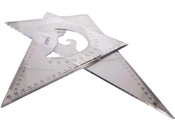 Conjunto De Régua Triangular Grande De 35 Cm, Régua Triangular De