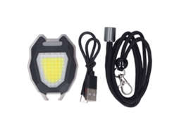 Lanterna Portachave Multifuncional com Isqueiro, Apito, Usb, Carregável, Iman Forte, para Camping | S/MARCA