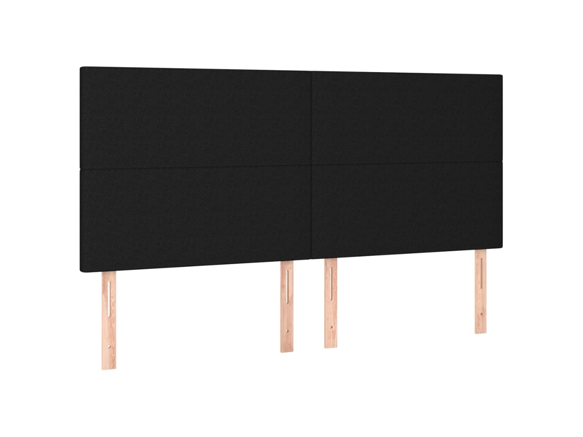 Cabeceira Preta 200x5x118/128 Cm Tecido MAISON EXCLUSIVE
