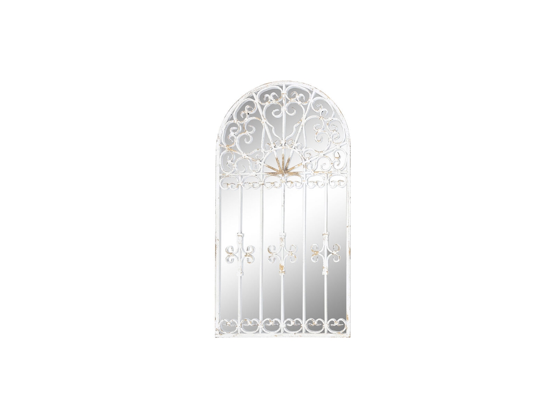 Espelho de Parede DKD HOME DECOR Janela (55x3x103,5cm - Branco)