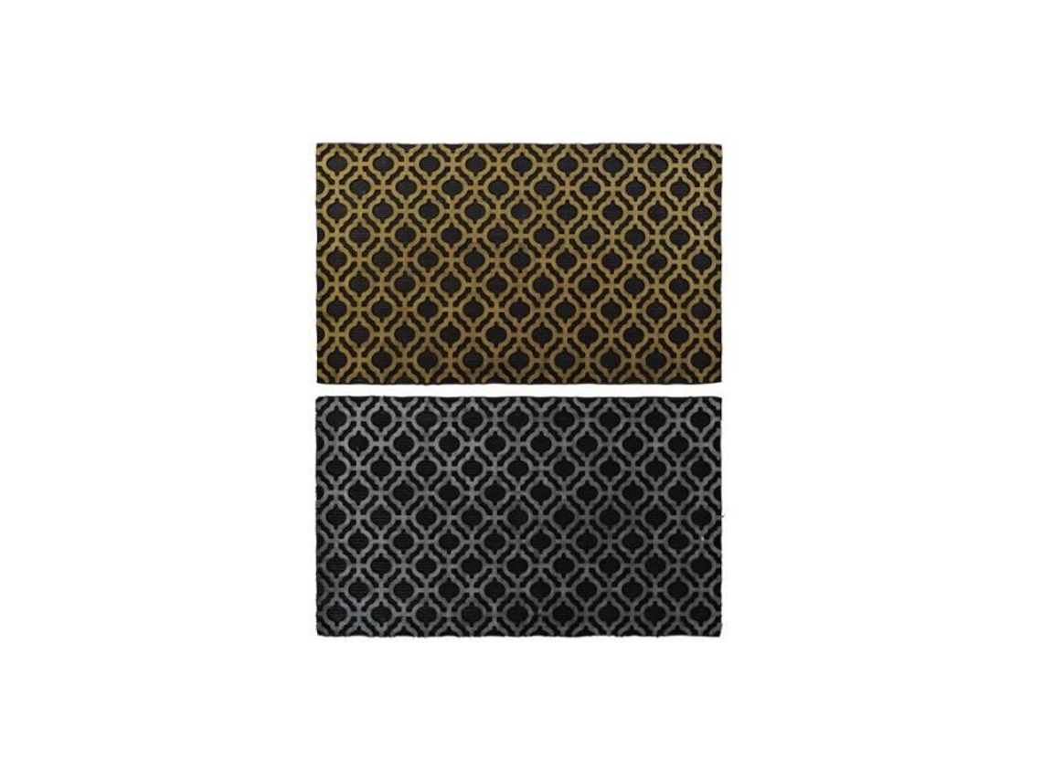 Tapete Dkd Home Decor Árabe Borracha 2 Unidades 75 X 45 X 0.5 Cm