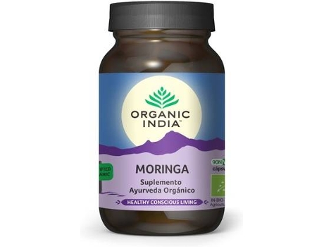 Suplemento Alimentar ORGANIC INDIA Moringa Orgânica (90 cápsulas vegetais)