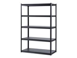 Prateleiras de Armazenamento 5 Níveis 609,6 X 1219,2 1828,8 Mm, Capacidade Carga Total 1361 Kg, Metal Ajustáveis para Garagem, Cozinha, Depósito,