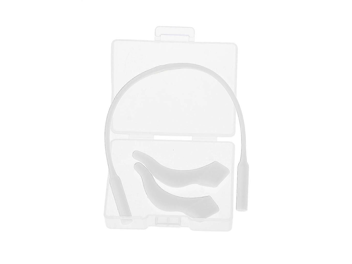 Óculos de Silicone Antiderrapantes com Ganchos para Orelha, Óculos Capa Óculo S Esportivos, Cordão Branco GOKOCO
