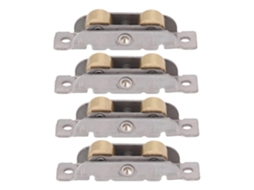 Conjunto De Roldanas Com Rolamentos Esferas Para Portas Correr - 4 Peç