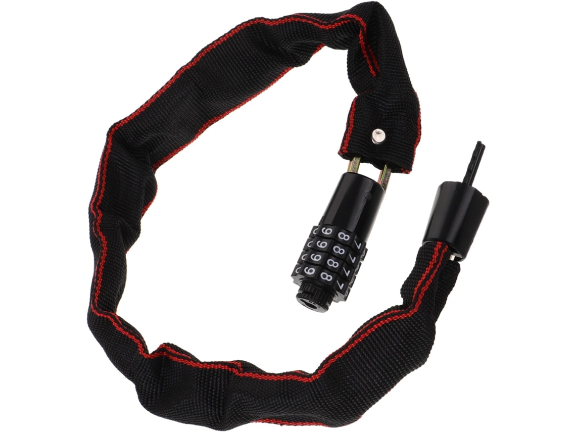 Cadeado Mecânico De Combinação Para Bicicletas Com Corrente Resistente