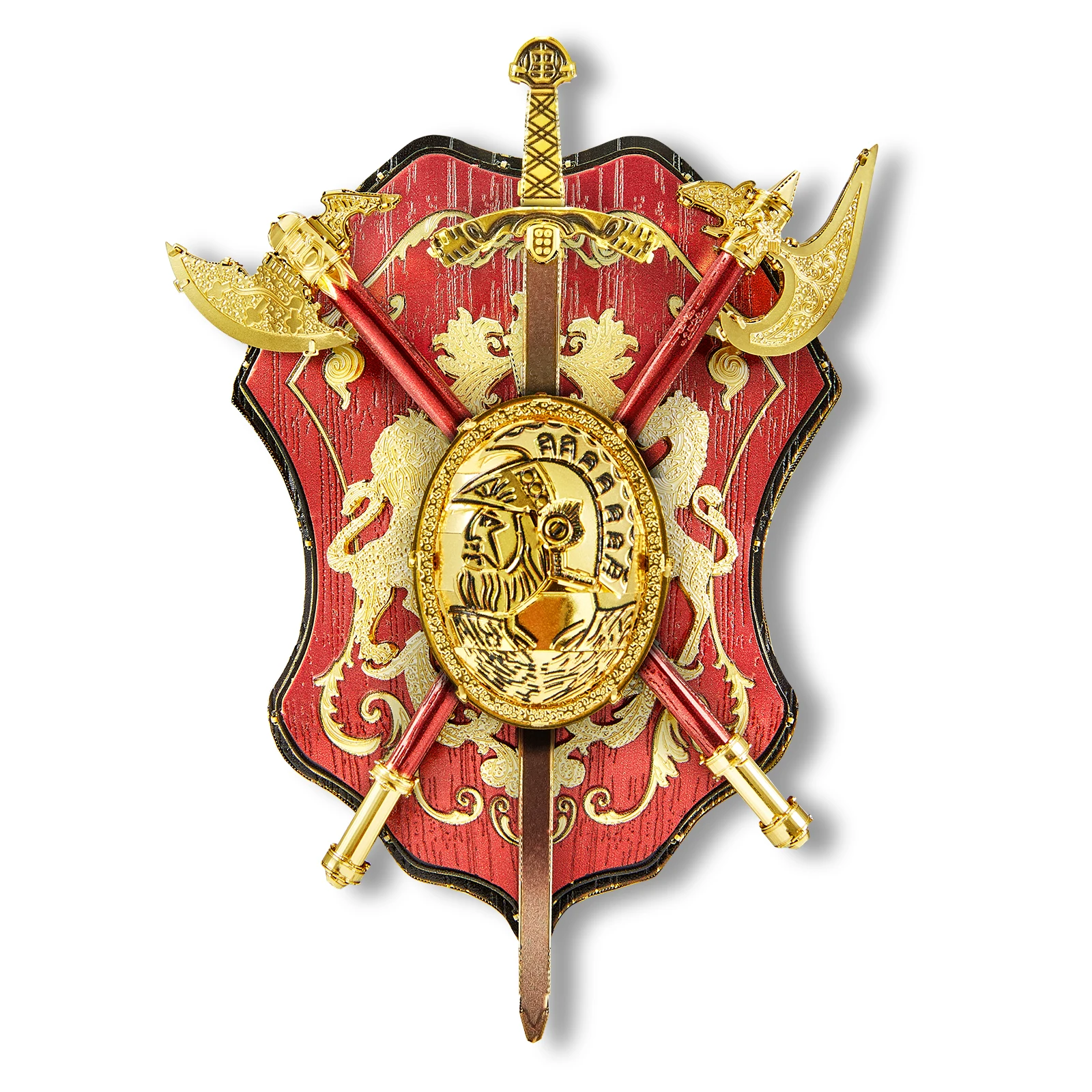 Kit De Modelo De Metal 3d: Quebra-cabeça De Metal 3d Do Escudo Espartano