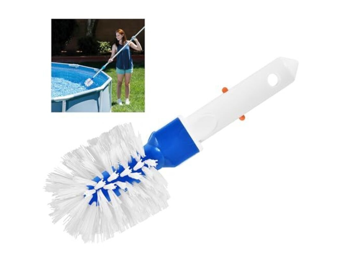 Escova Angular AQUAFORGE para piscina paredes fundo degraus e azulejos uso manual em spas lagos fontes e banheiras