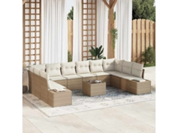 Vidaxl Conjunto De Sofá De Jardim 10 Unid. 9-número De Lugares