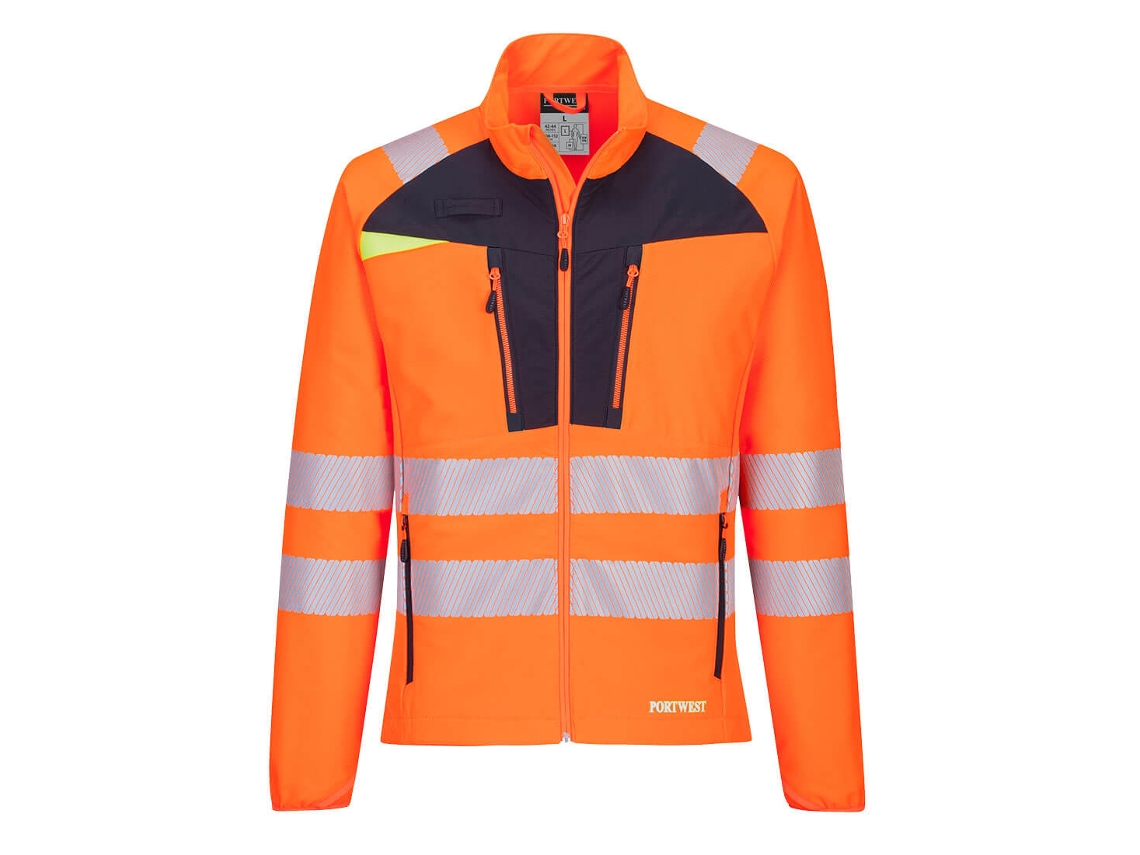 Camada Base Dx4 Zip Top De Alta Visibilidade Laranja E Preto / 6xl
