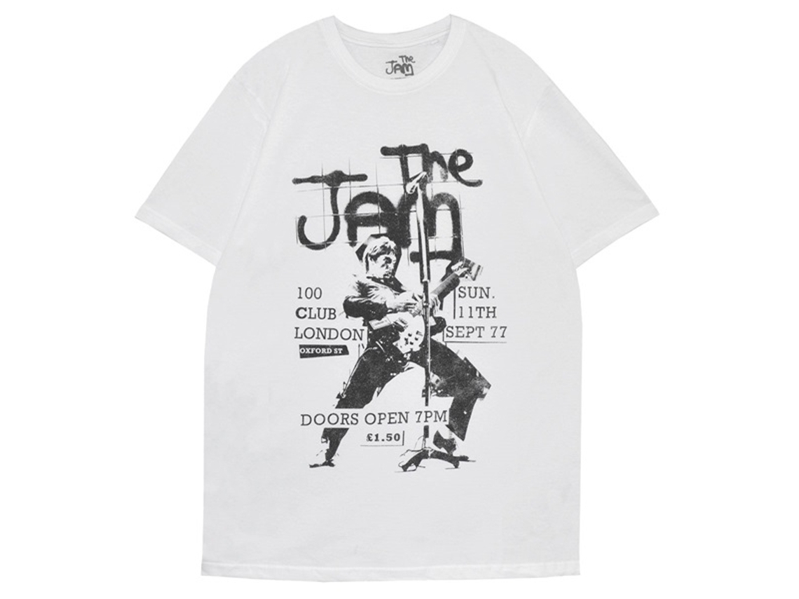 The Jam 100 Club '77 T-shirt Classic Unisex Adults Size:m