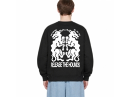 Rockinstone Hounds Black Sweatshirtdouble-sided Print Unique Designer Style