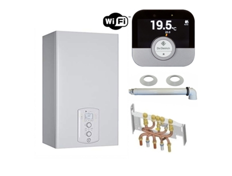 Caldera de Gas de Condensación Niagara C Green 25 Kw Completa Tubo de Humos + Toma de Corriente + Protector Con Termostato Conectado