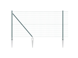 Conjunto 1 Cerca Externa Vidaxl Verde Aço (25 X 1,2 M)