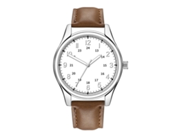 Relógio de Pulso Masculino de Couro Pu com Movimento de Quartzo Estilo Casual (6)
