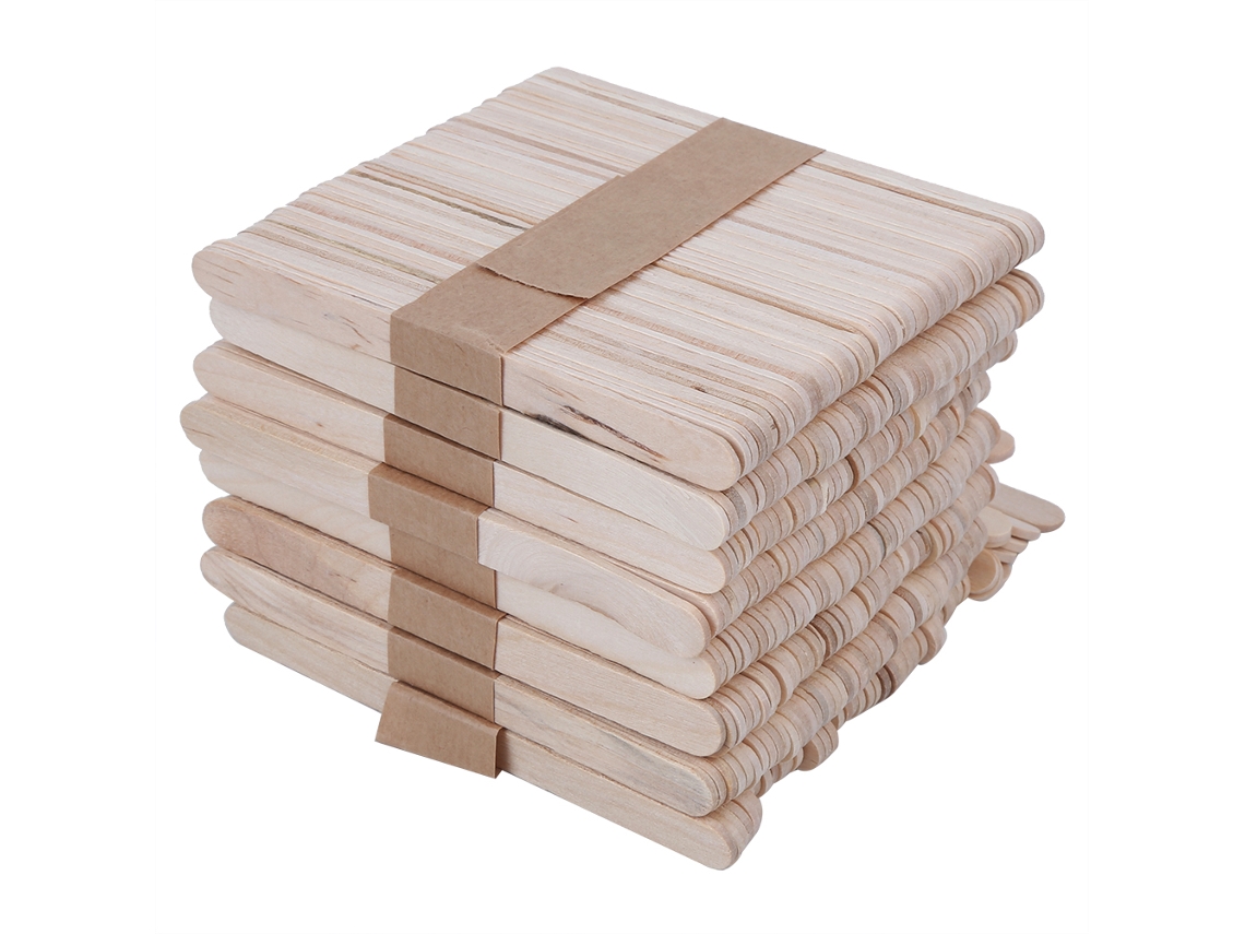 Palitos de Sorvete de Madeira Natural 400pcs | S/MARCA