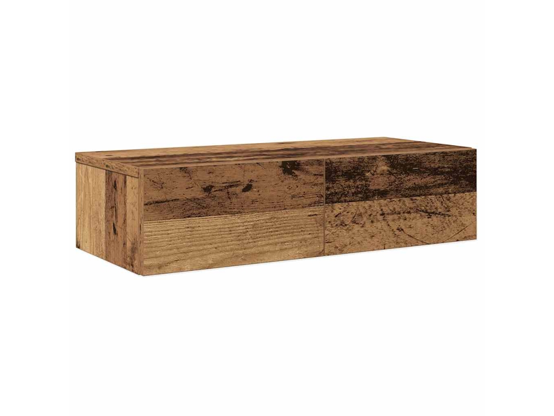 Wall Shelf, Wall Shelves Vidaxl Marrom Madeira Processada (60 X 26.5 X 15 Cm)
