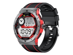 Smartwatch com Chamadas Bluetooth Tela Amoled de 1 43 Polegadas e Vários Modos Esportivos Vermelho YEMAESRE