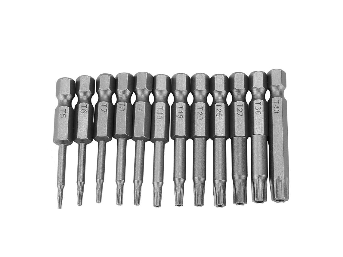 Pontas de Chave de Estrela Magnética Primerox 1/4" Hexagonal T5 T40
