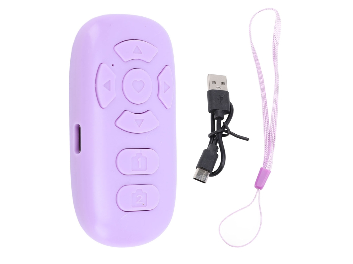 Controlador Remoto Sem Fio Bt V4.2 Universal Roxo Android Ios