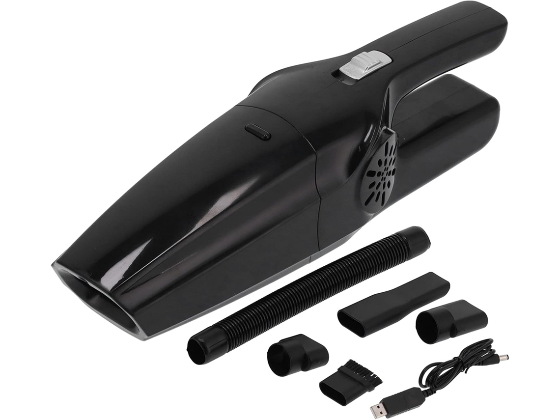 Aspirador De Pó Portátil Qcwwy Para Carro, 4500pa 120w De Alta Potência, Sem Fio, Usb, Para Limpeza De Pó E Líquidos