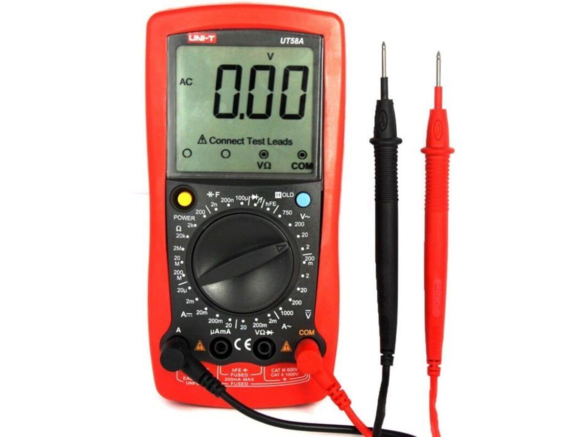 Lurelia Multímetro Digital, Inclui1, 200 V, 1000 V, 750 V, Alcance Automático, Capacitância