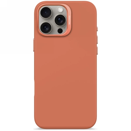 Capa De Silicone Decodificada Para Iphone 16 Pro Max Com Magsafe Antimicrobiano
